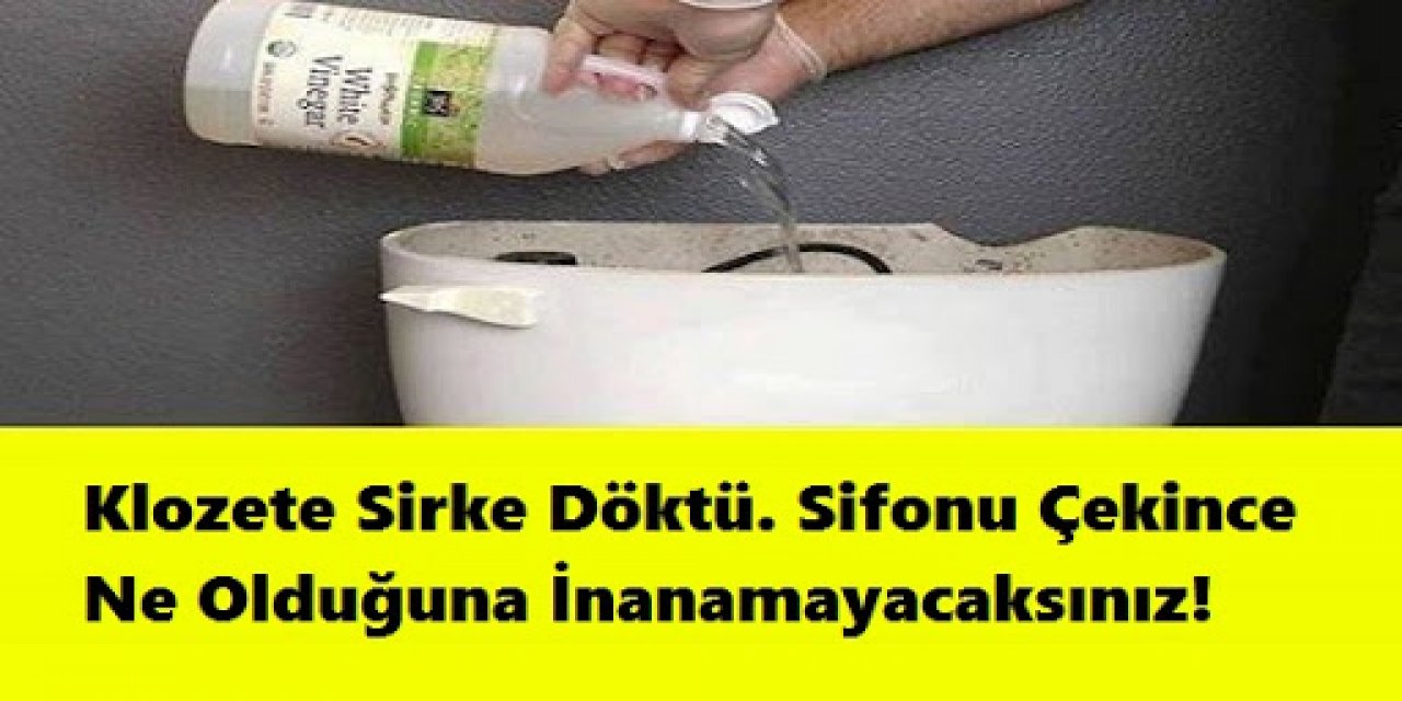Klozetin İçerisine Yanlışlıkla Sirke Döktü Gördükleri Karşısında Çok şaşırdı..