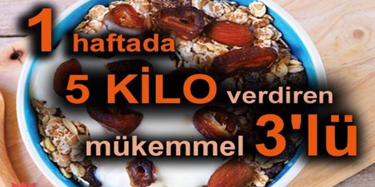 1 Haftada 5 kilo vermek istiyorsanız mutlaka bu karışımdan deneyin