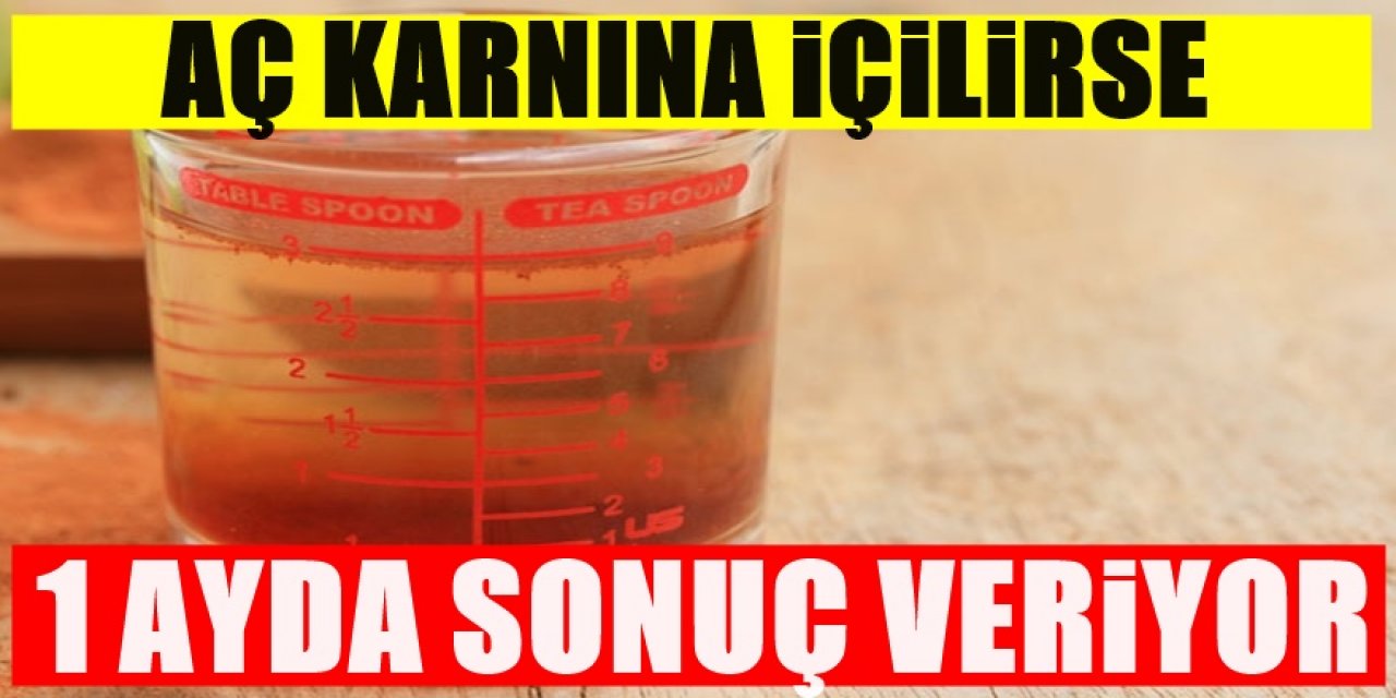 Aç Karnına Bu karışımdan tüketirseniz yağ yakımı hızlanıyor kilo veriliyor