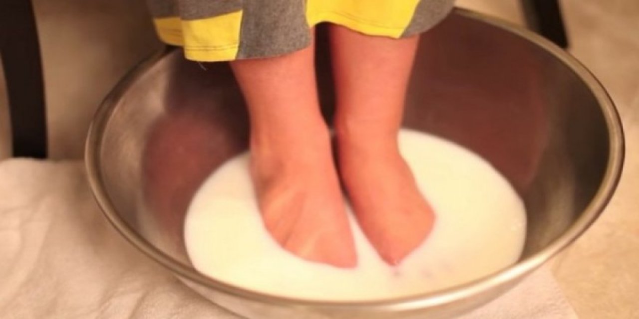 Bir tutam kabartma tozu ve Sütü karıştırıp Ayaklarınıza Sürünce O sorun biter