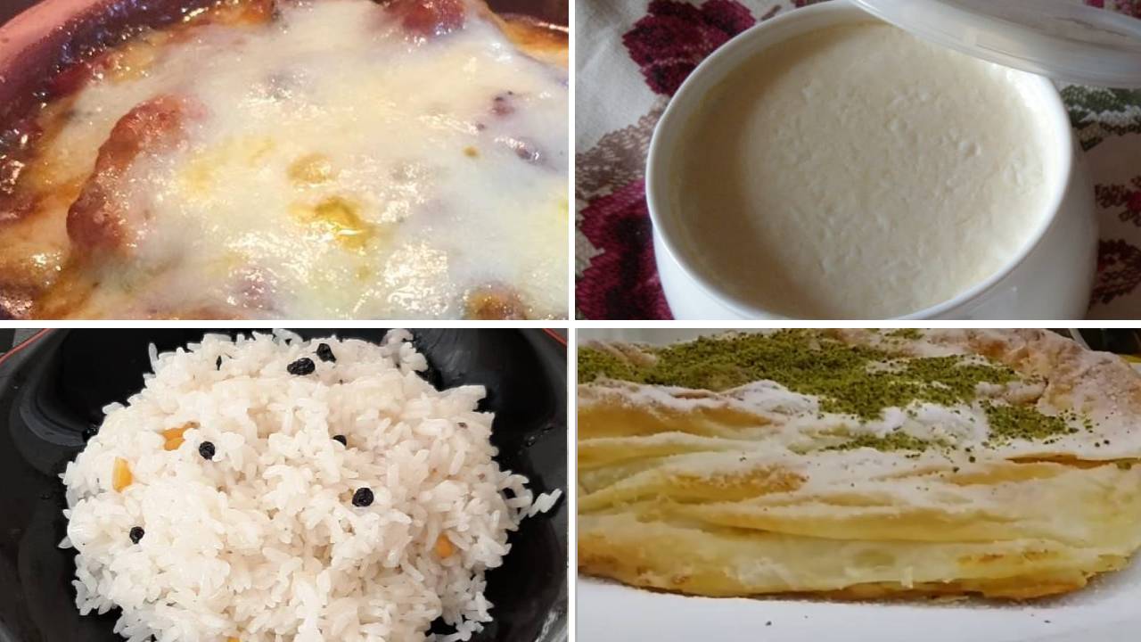 İftar Menüsü: Etli Mantarlı Güveç, Pirinç Pilavı, Yoğurt, Şerbetsiz Pudra Şekerli Saç Arası