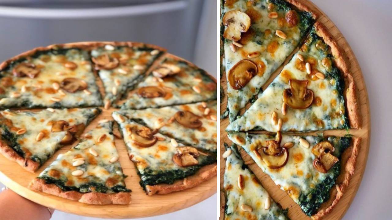 Hiç Kilo Aldırmıyor Oldukça Sağlıklı! İşte Yemelere Doyamayacağınız Glütensiz Ispanaklı Pizza Tarifi