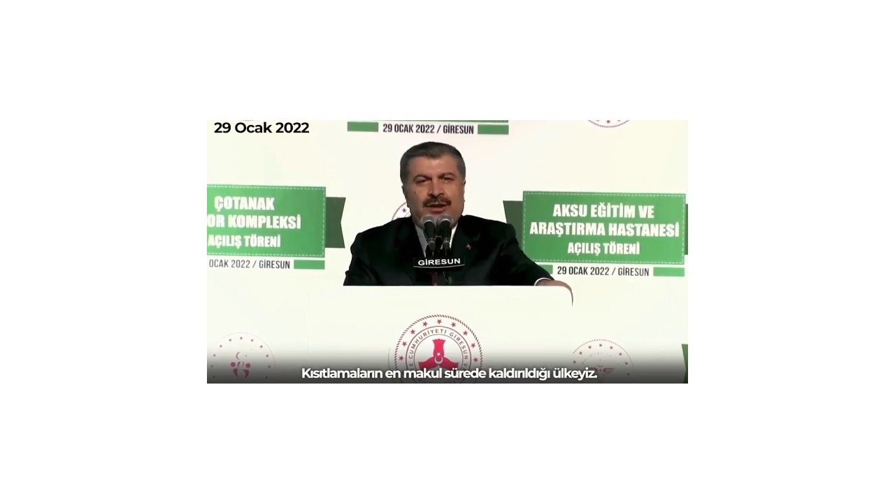 Bakan Koca: Covid-19 salgınını fark edip ilk harekete geçen ülkelerdendik